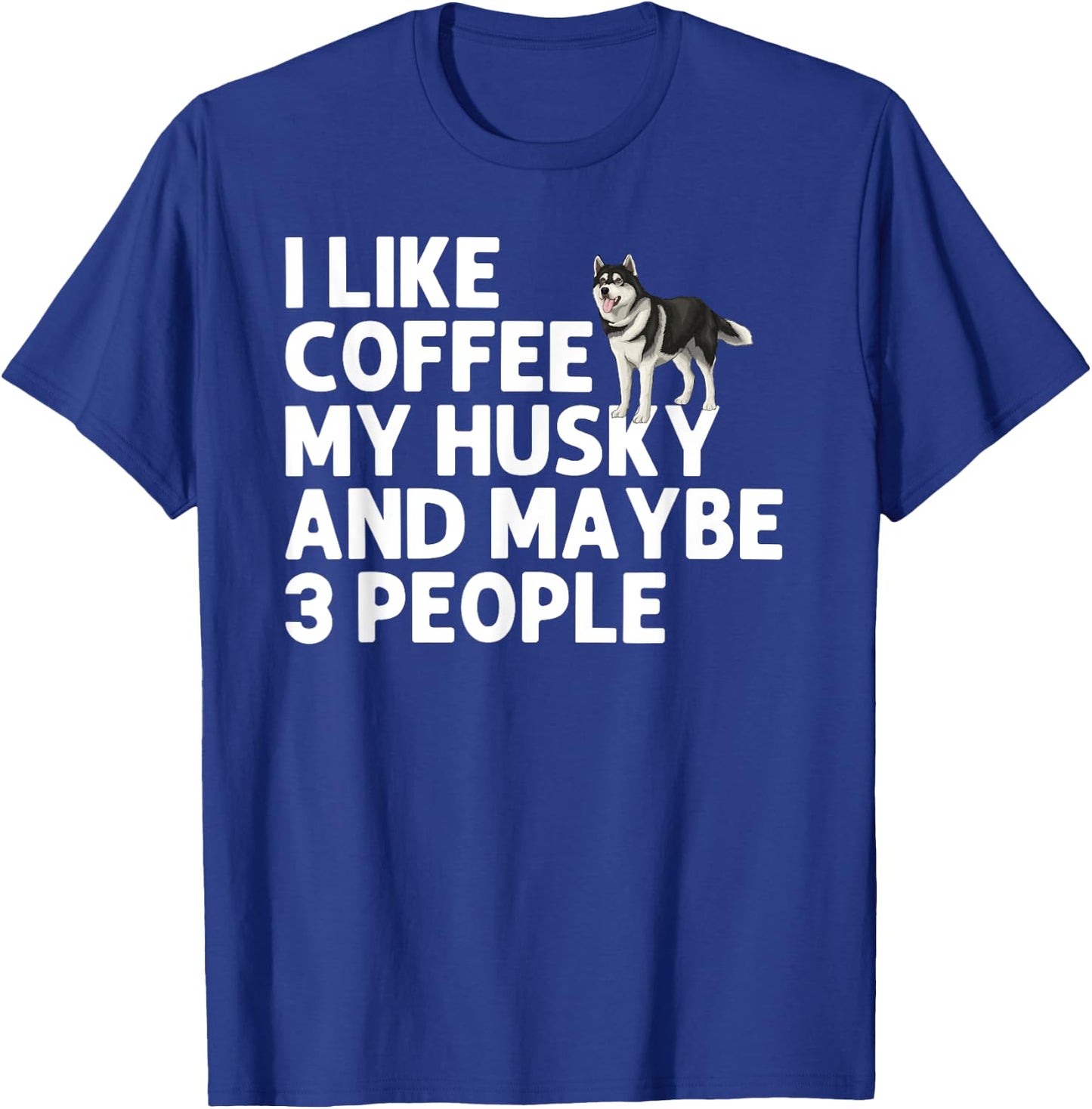 Husky Design Women Siberian Husky Dog Husky Lover T-Shirt - T-Shirt | Royal