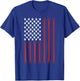 Kettlebell Workout American Flag Fitness Training Kettlebell T-Shirt - T-Shirt | Royal
