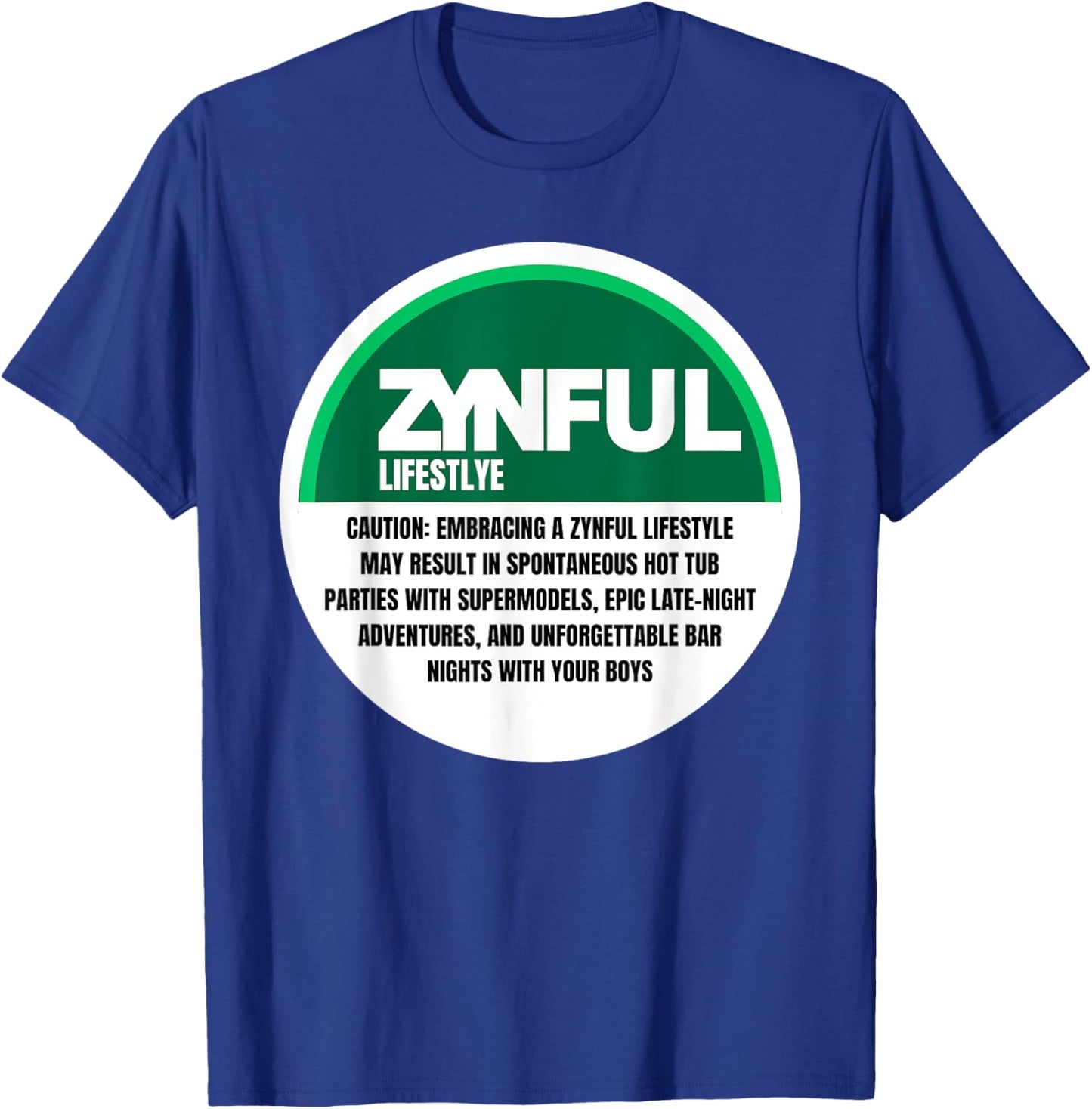 Funny Flavored Nicotine Pouch Sinful Lifestyle Lip Pillow T-Shirt - T-Shirt | Royal