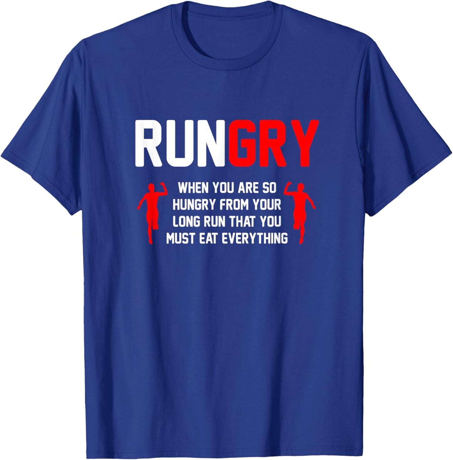 Cross Country Running Gifts & Accessories Adult Classic Fit Black XC Run Runner T-Shirt - T-Shirt | Royal
