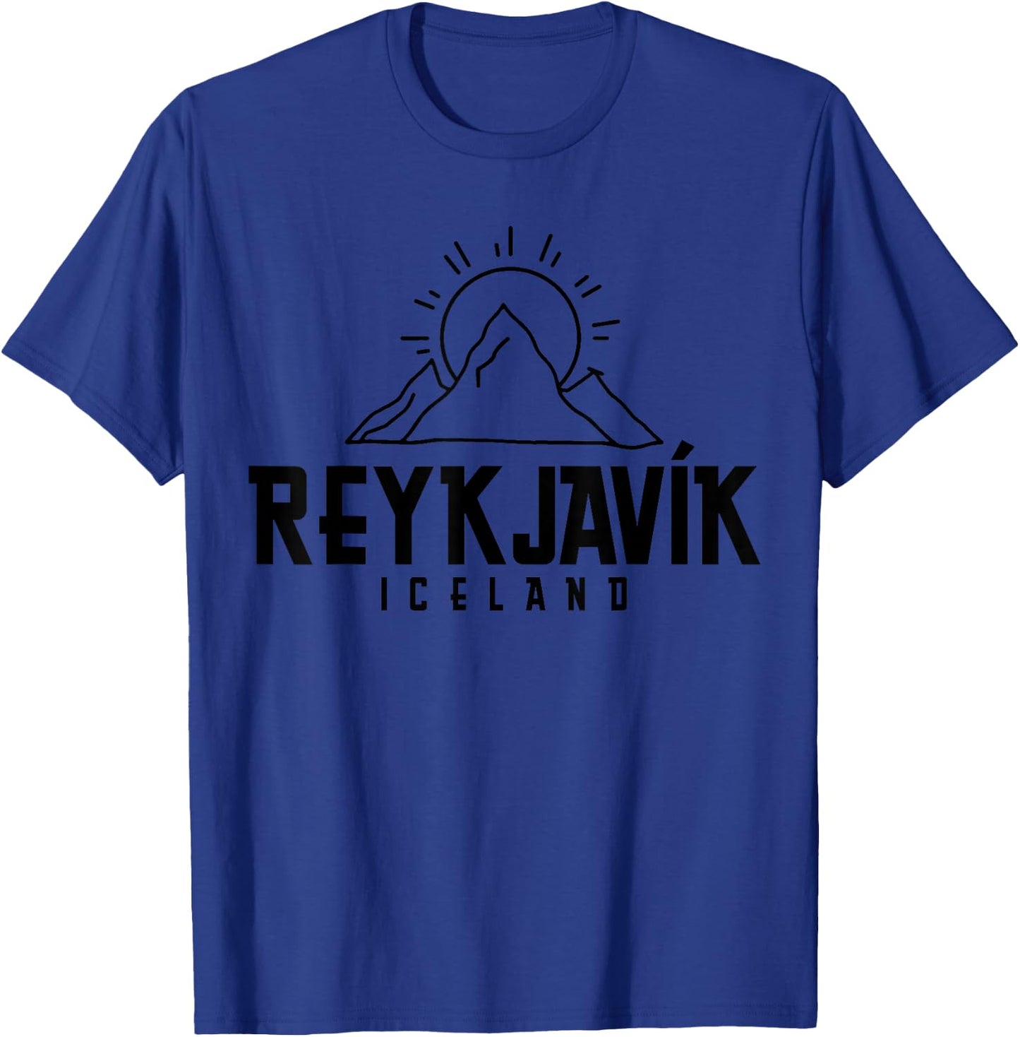 Reykjavik Iceland Icelandic Souvenir Mountains T-Shirt - T-Shirt | Royal