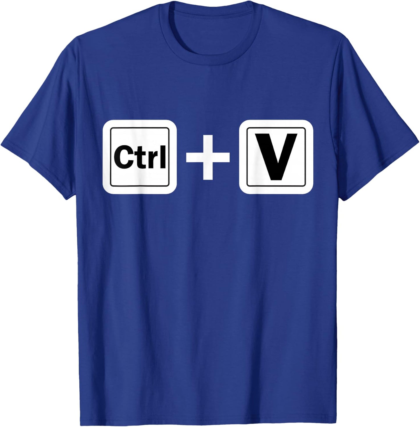 Ctrl V Funny Family Matching Copy Paste T-Shirt - T-Shirt | Royal