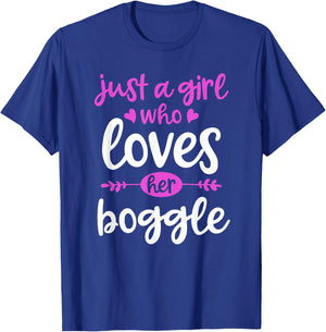 Just a Girl Who Lovers Her Boggle T-Shirt - T-Shirt | Royal