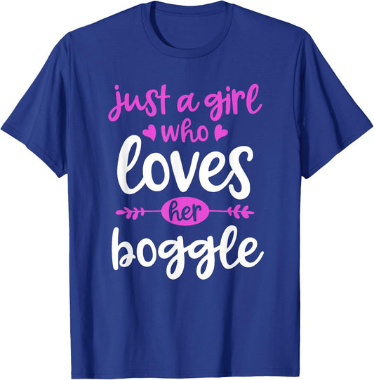 Just a Girl Who Lovers Her Boggle T-Shirt - T-Shirt | Royal