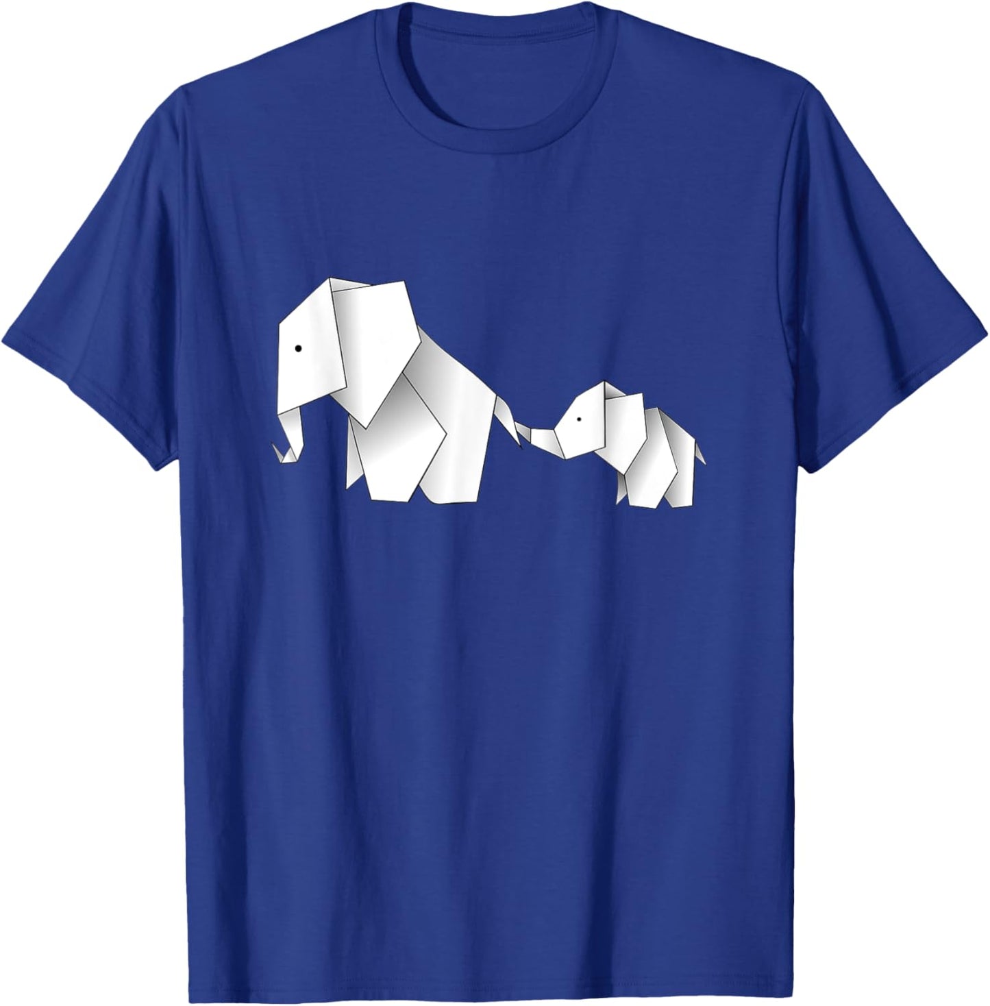 Elephant Shirt Cute Origami Elephant and Baby Elephant T-Shirt - T-Shirt | Royal