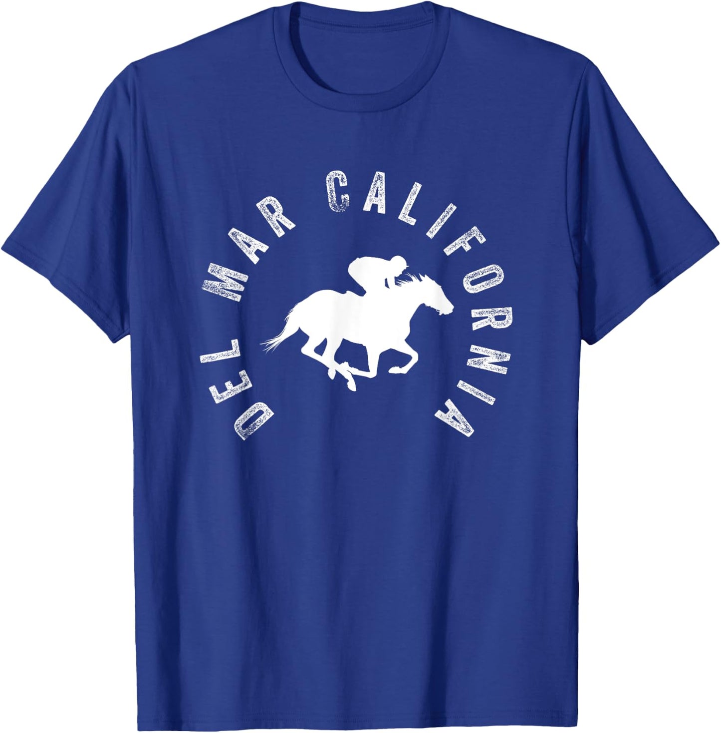 Del Mar California Del Mar California Horse Racing Black -Adults Small Classic Fit Short Sleeve Horse Racing Enthusiasts, Men, Women T-Shirt - T-Shirt | Royal