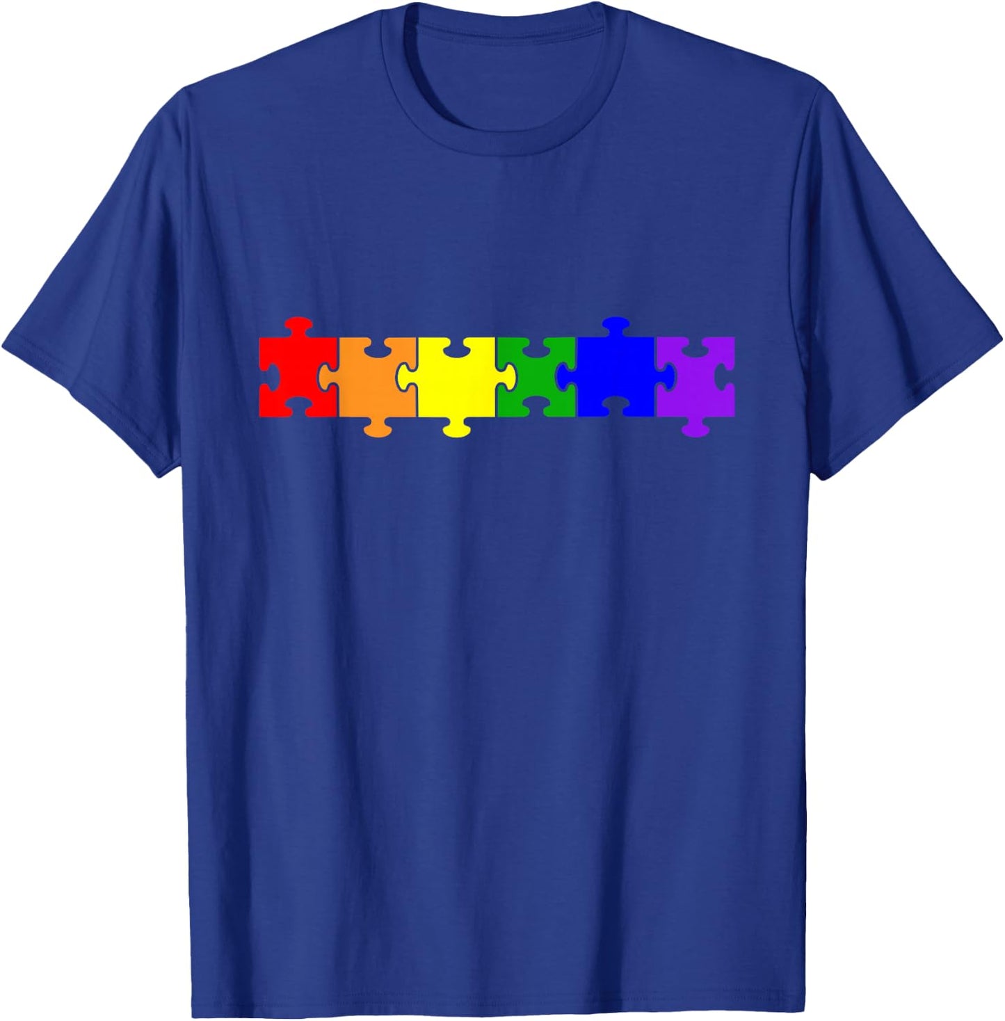 Colourful Puzzle T-Shirt - T-Shirt | Royal