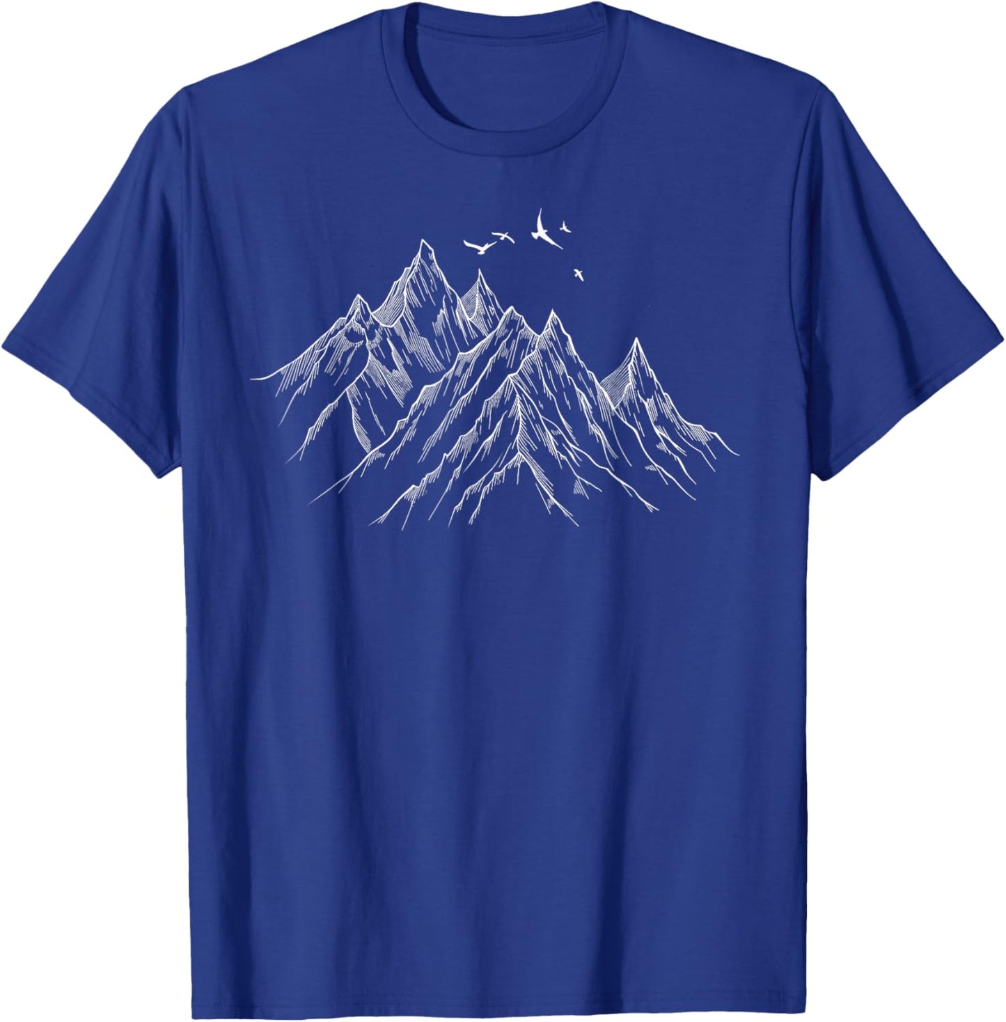 Strong Mountain Graphic Showcases Your Passion for , Black, S T-Shirt - T-Shirt | Royal