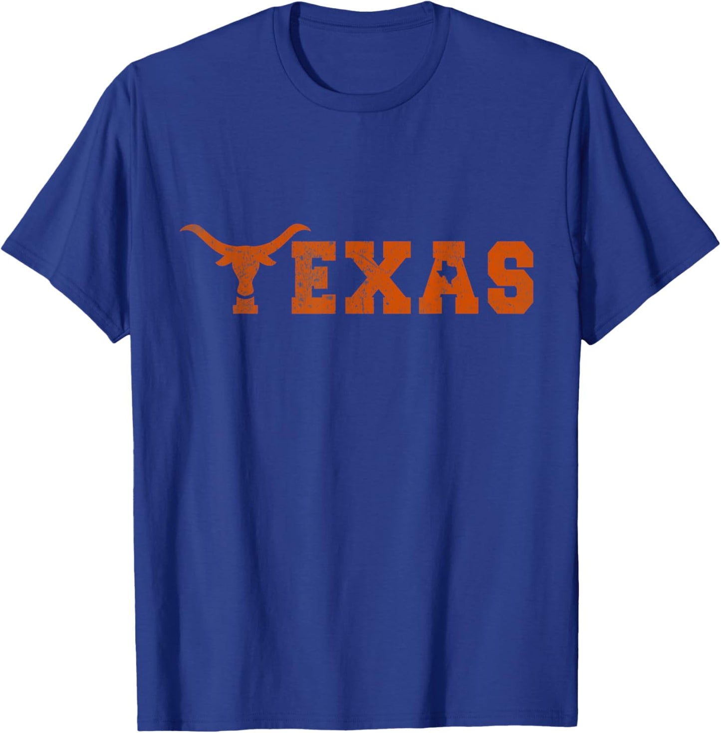 Texas Pride Distressed Vintage T-Shirt - T-Shirt | Royal