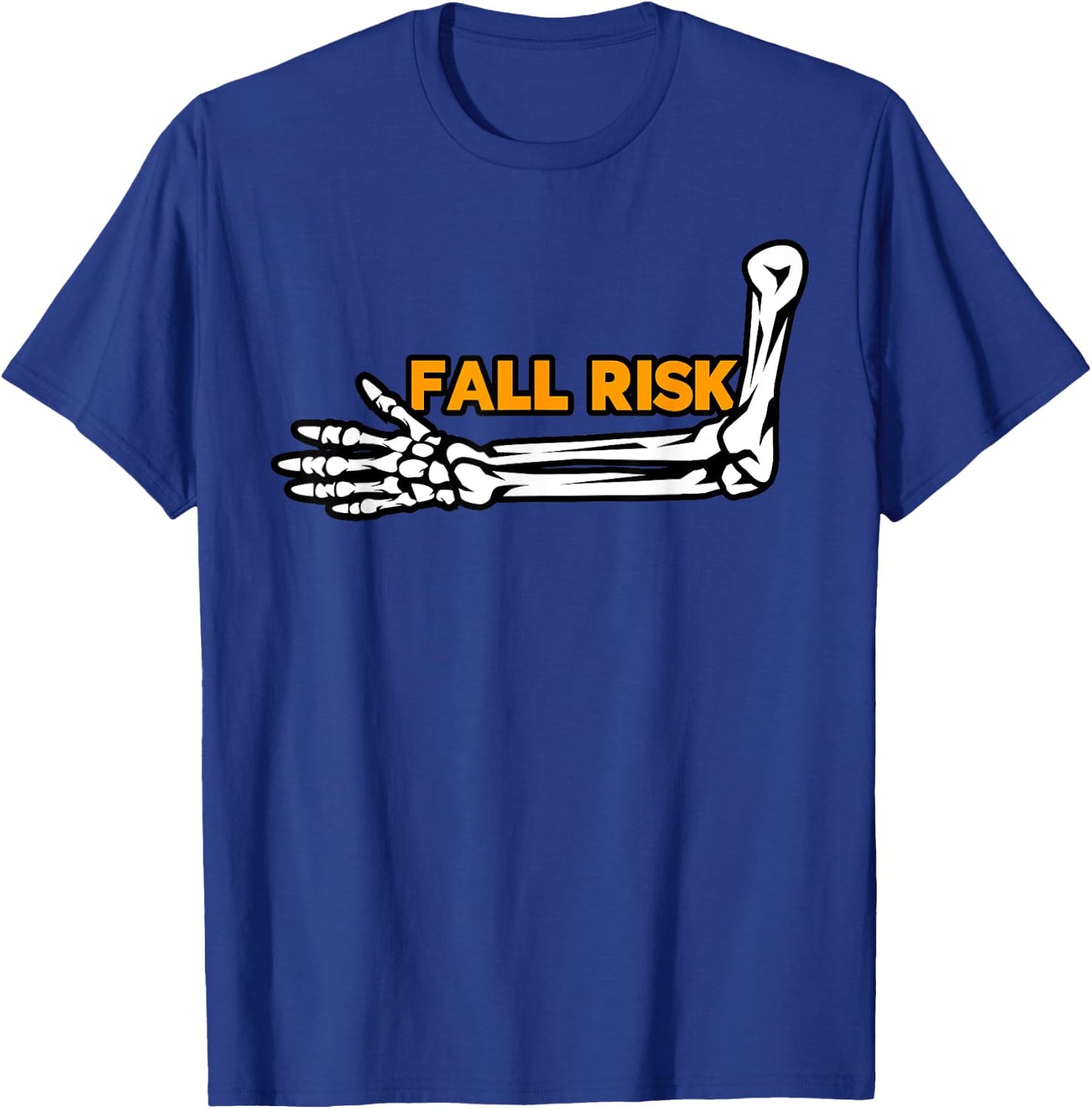Fall Risk Funny Mountain Bike T-Shirt - T-Shirt | Royal