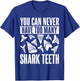 Shark Teeth Fossils Collector Hunter Megalodon Tooth T-Shirt - T-Shirt | Royal
