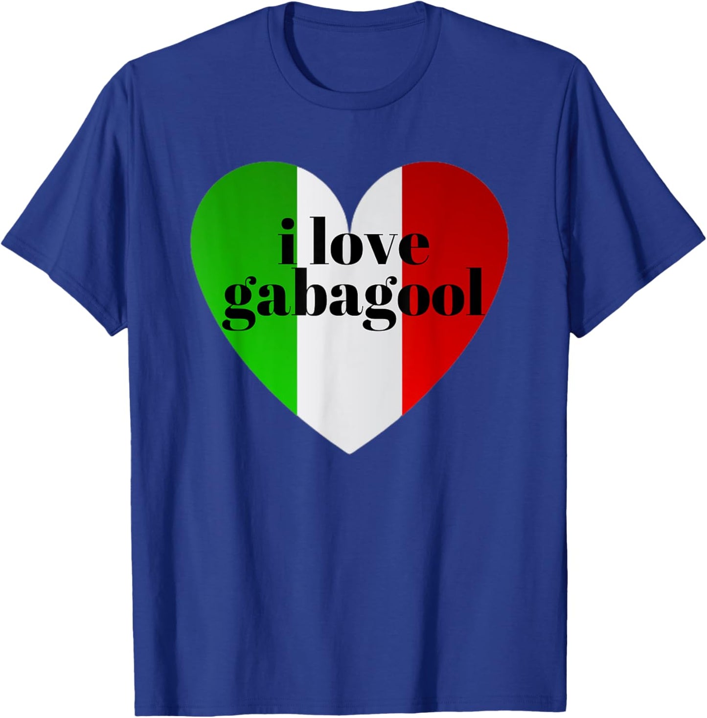 Funny I Love Gabagool Italian Flag Coldcut Humor Slang Men T-Shirt - T-Shirt | Royal