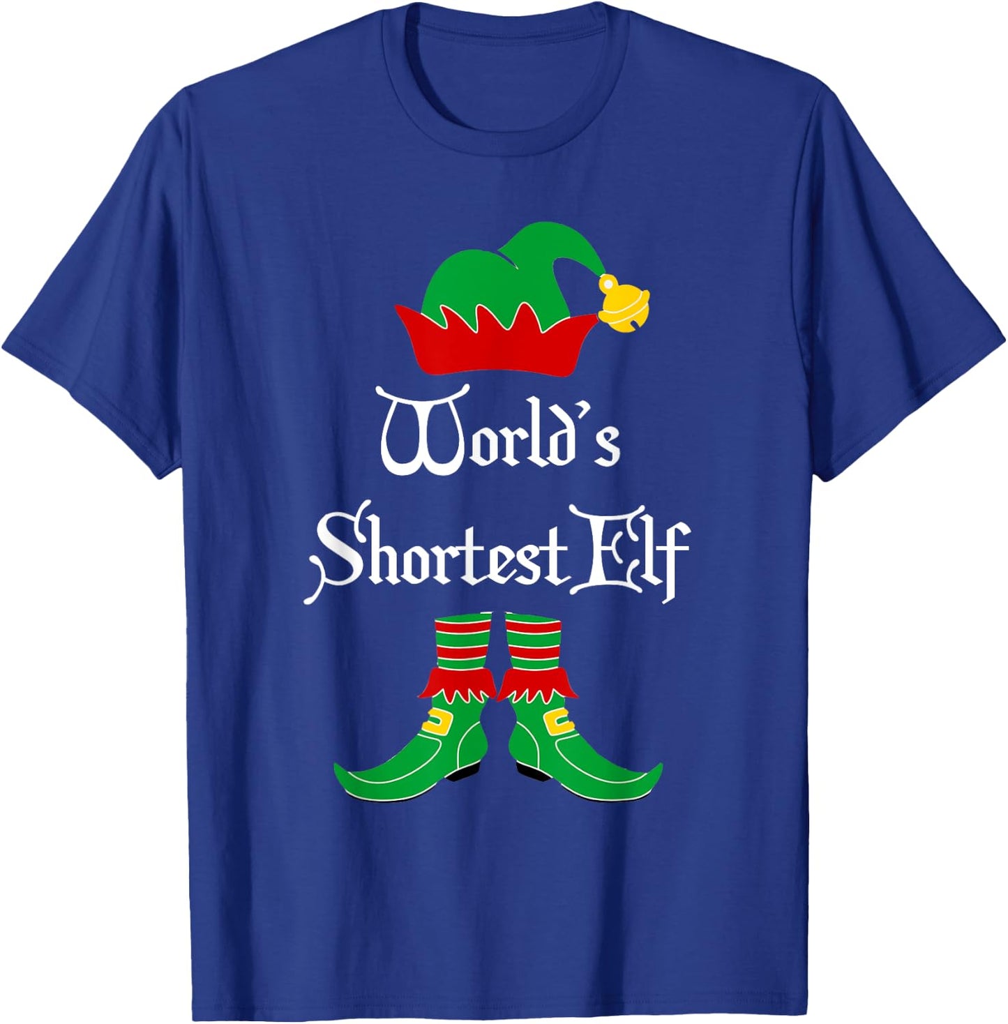 World's Shortest Elf Christmas Elf Shirt Gift T-Shirt - T-Shirt | Royal