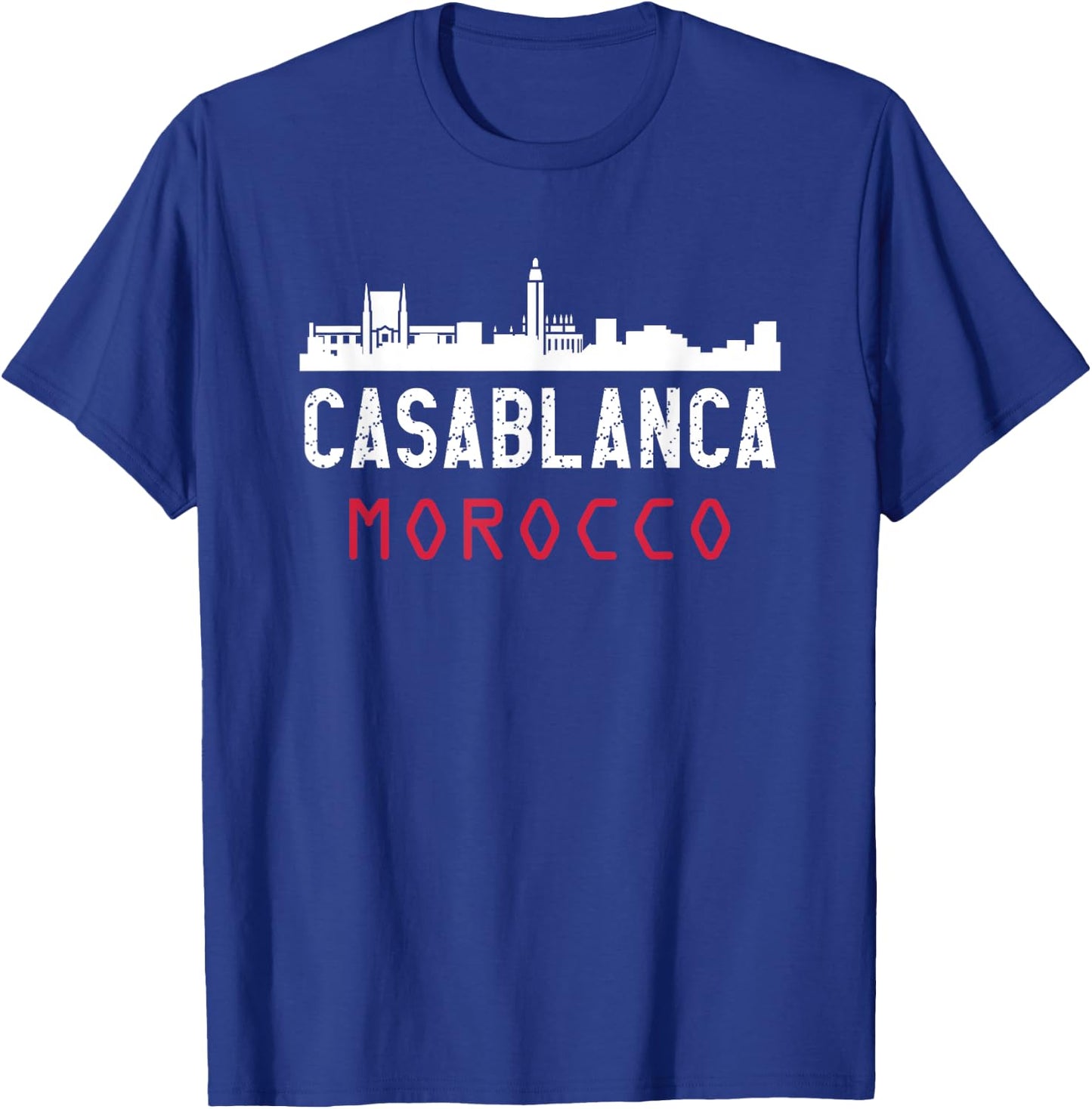 Casablanca Morocco , -Adult, Black, Small, Short Sleeve, , Classic Fit, Polyester 100% T-Shirt - T-Shirt | Royal