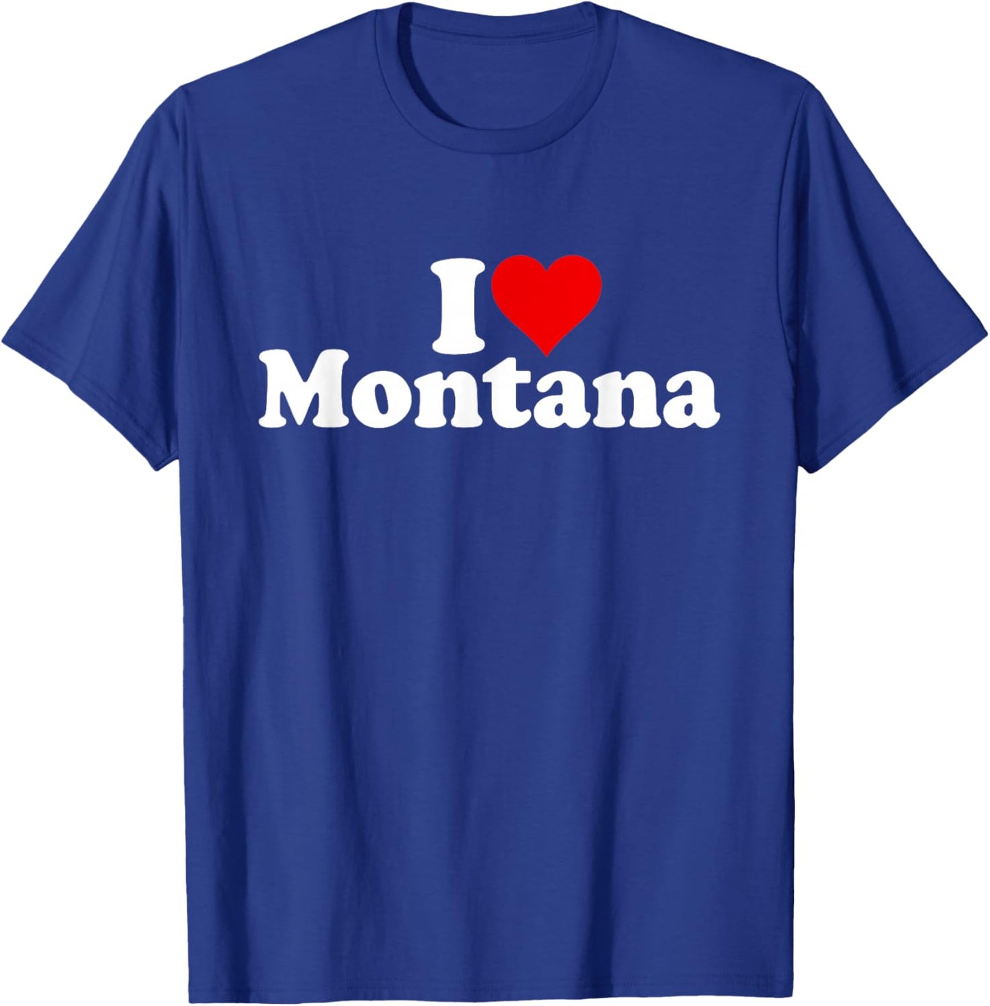 I Love Heart Montana T-Shirt - T-Shirt | Royal