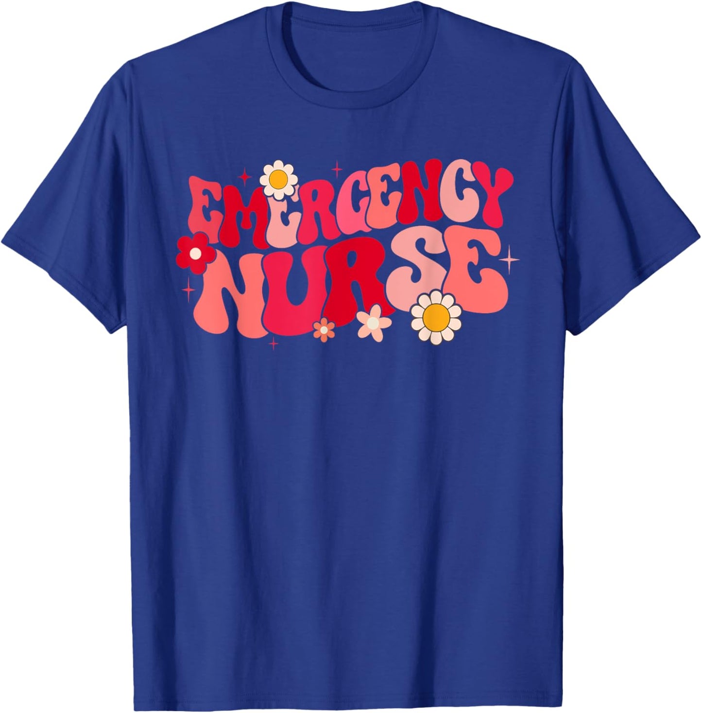 groovy ER Nurse Emergency Nurse School women nursing Room T-Shirt - T-Shirt | Royal