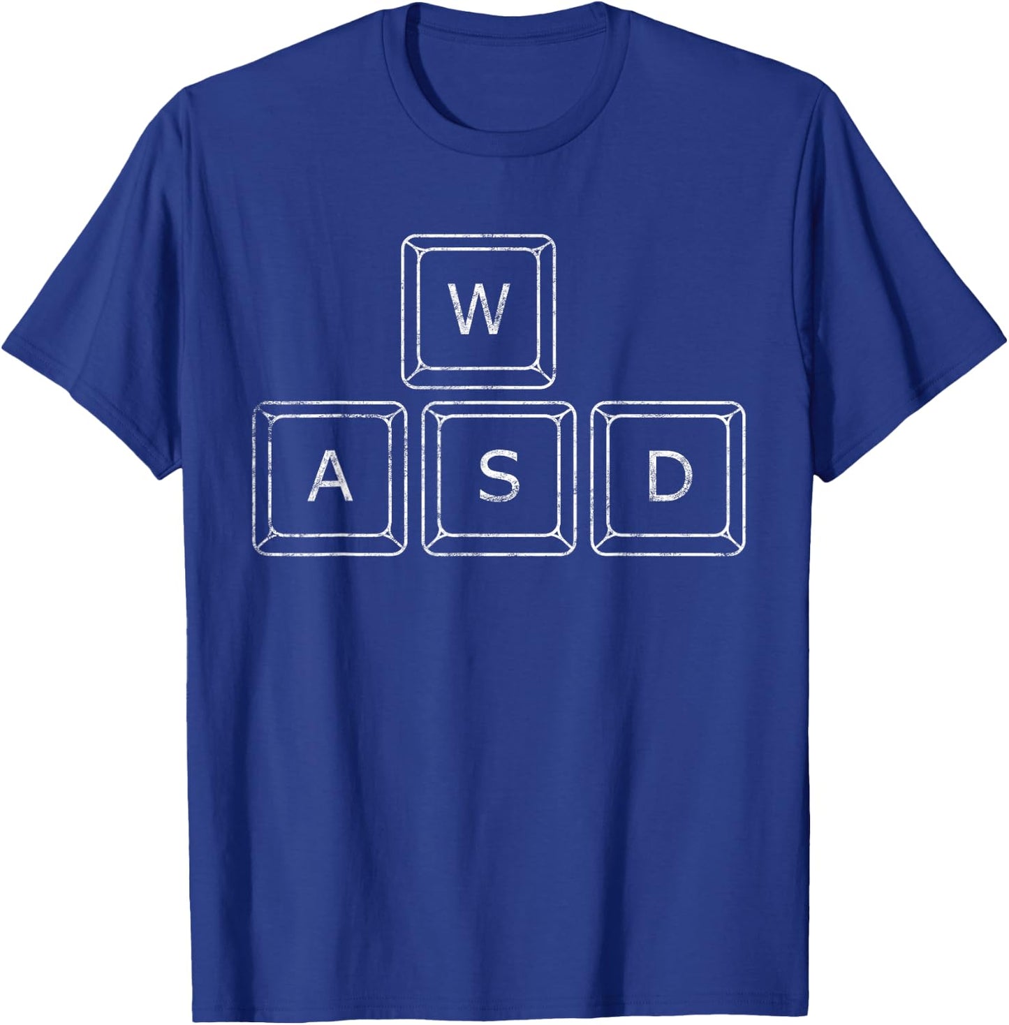 WASD PC Gamer Keys Computer Gaming Gift T-Shirt - T-Shirt | Royal