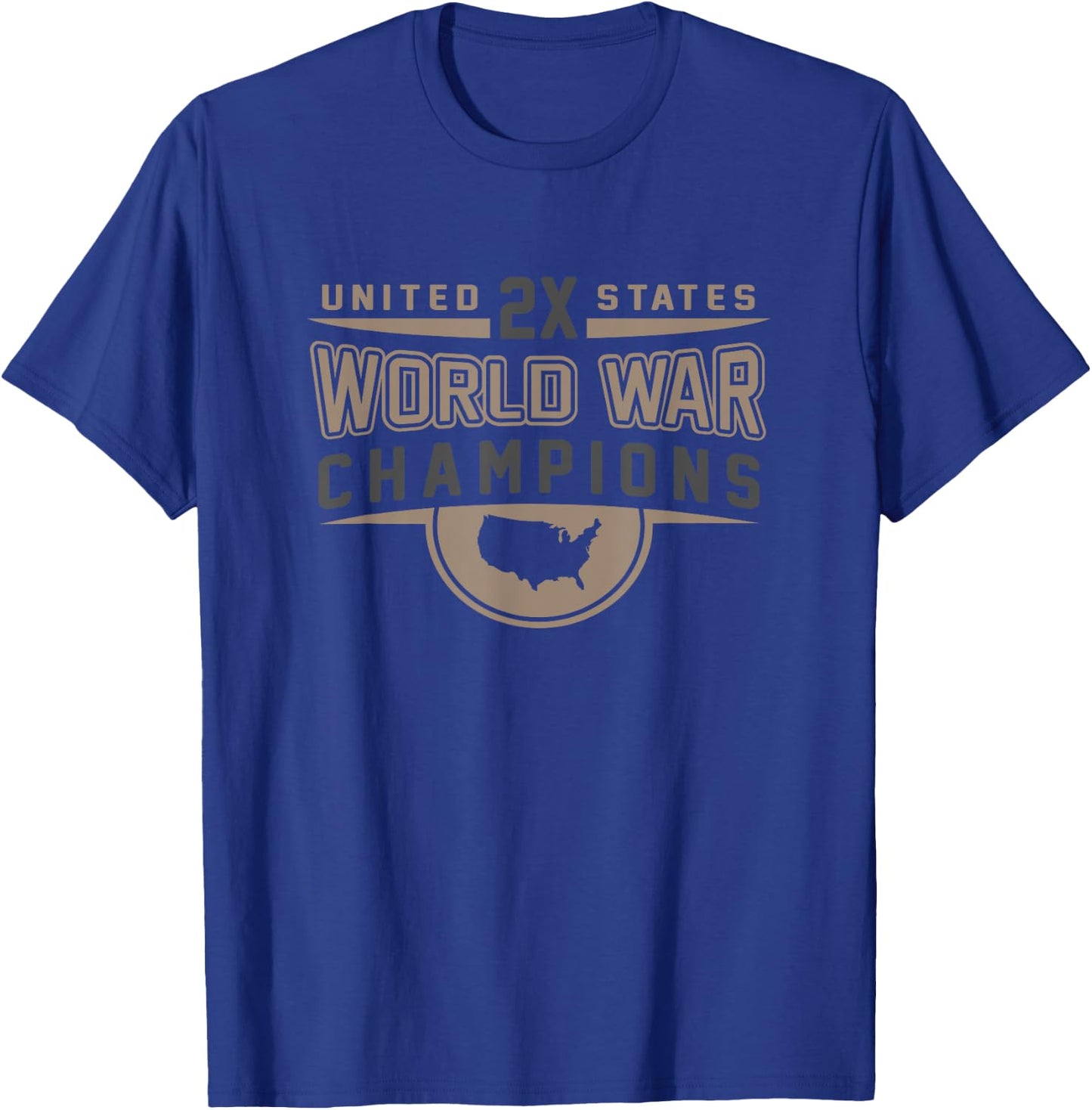 World War Champions Novelty Championship Winners USA T-Shirt - T-Shirt | Royal