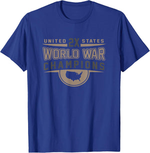 World War Champions Novelty Championship Winners USA T-Shirt - T-Shirt | Royal