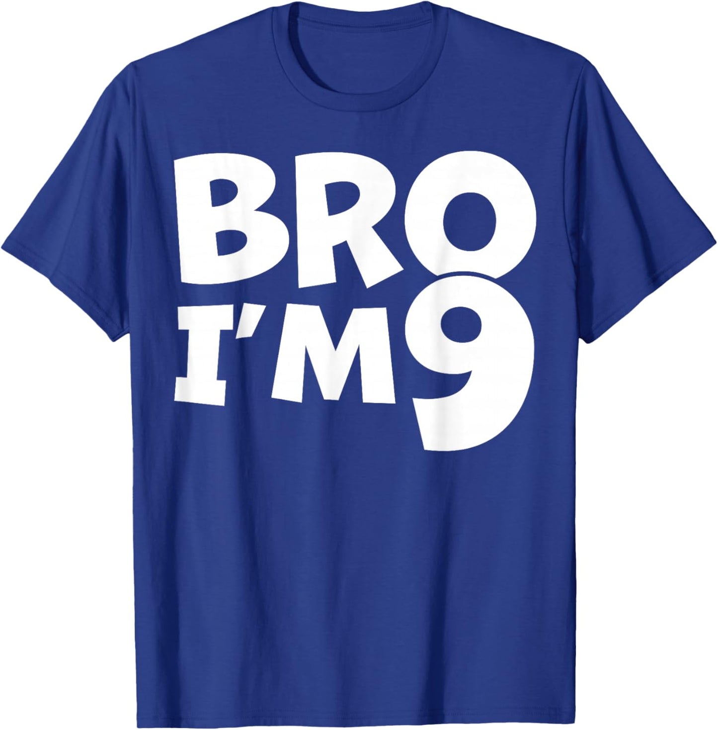 9 Year Old BDay Decorations Son Boy 9yr 9th Birthday T-Shirt - T-Shirt | Royal
