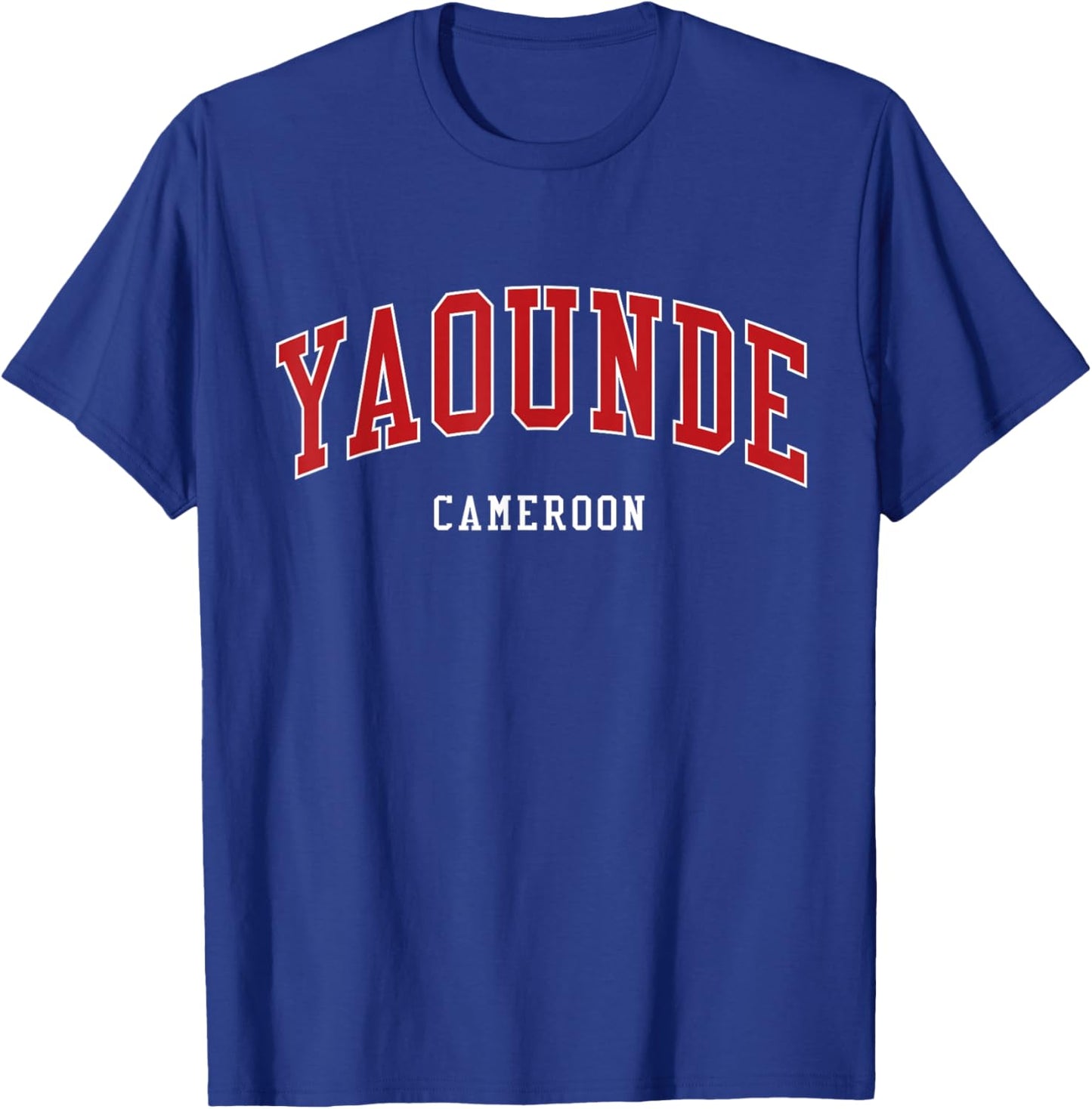 Yaoundé Cameroon College University Style , Black, S T-Shirt - T-Shirt | Royal
