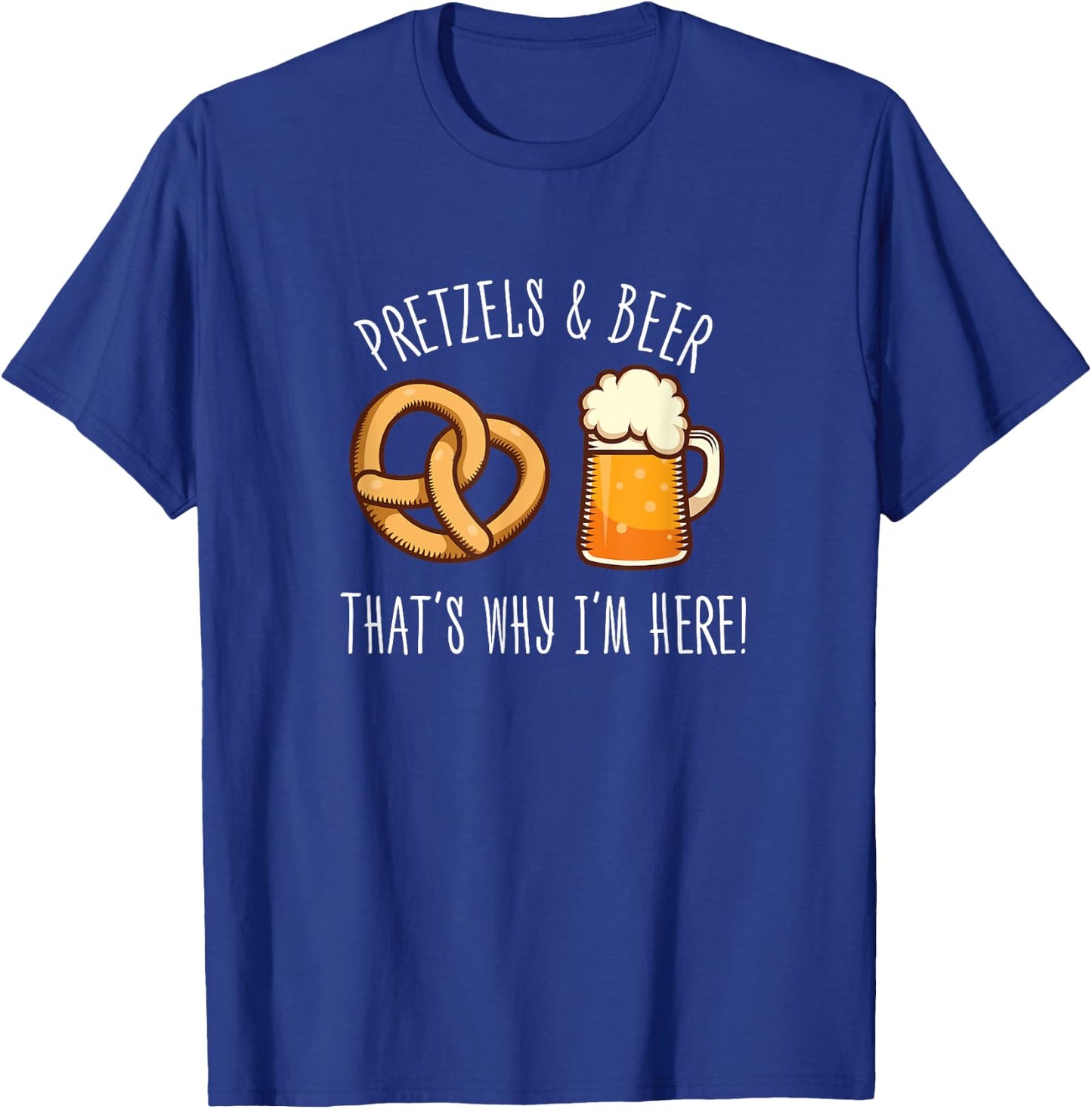Pretzels And Beer - October Outfit Beer Festival T-Shirt - T-Shirt | Royal