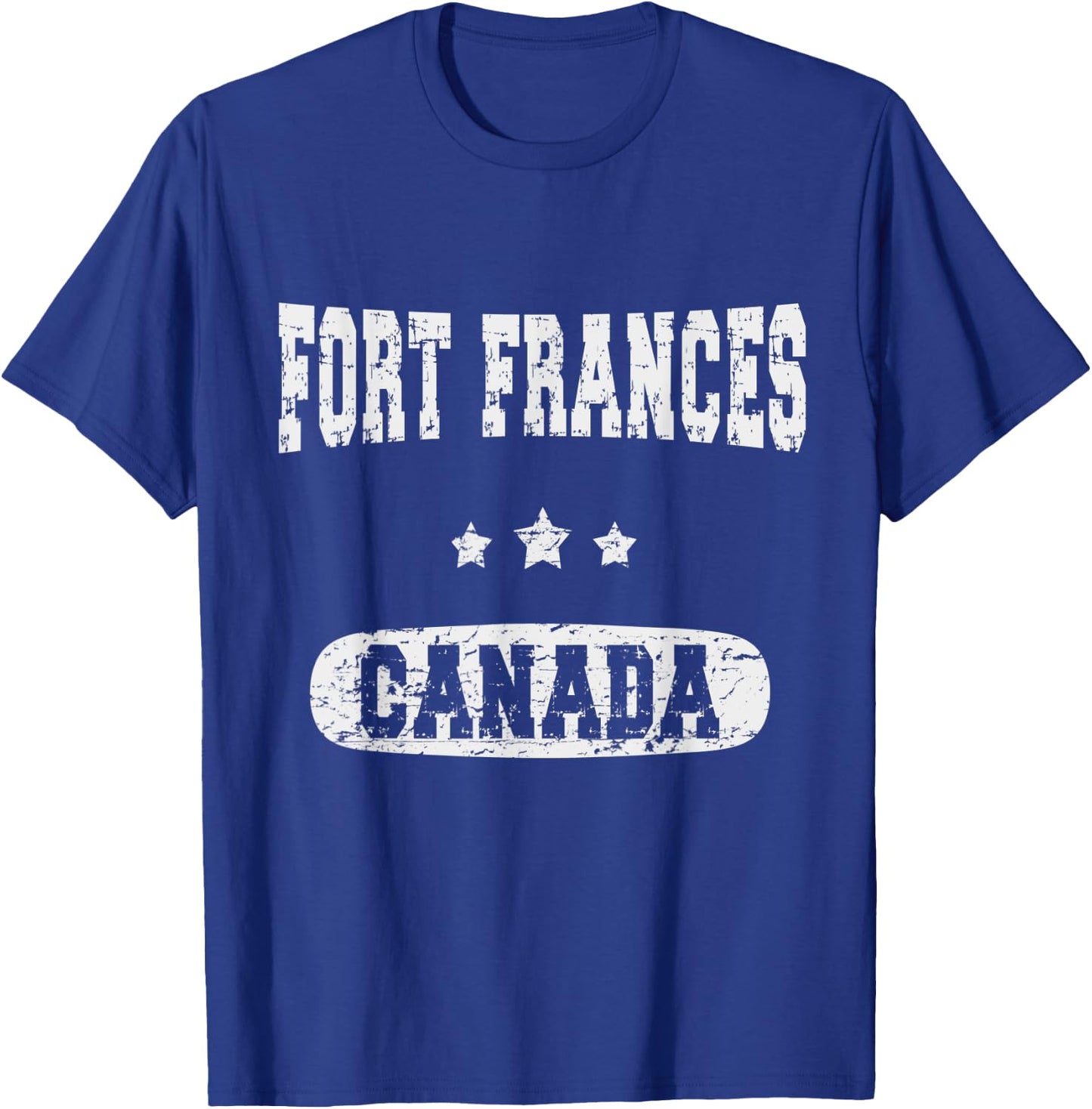Vintage Fort Frances Canada T-Shirt - T-Shirt | Royal