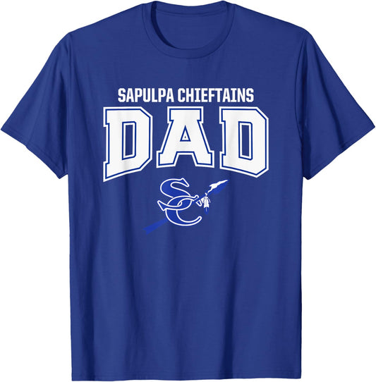 Sapulpa Chieftains Logo Dad HS T-Shirt - T-Shirt | Royal