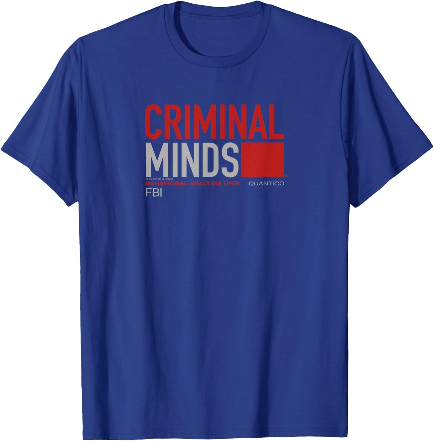 Criminal Minds BAU Quantico T-Shirt - T-Shirt | Royal