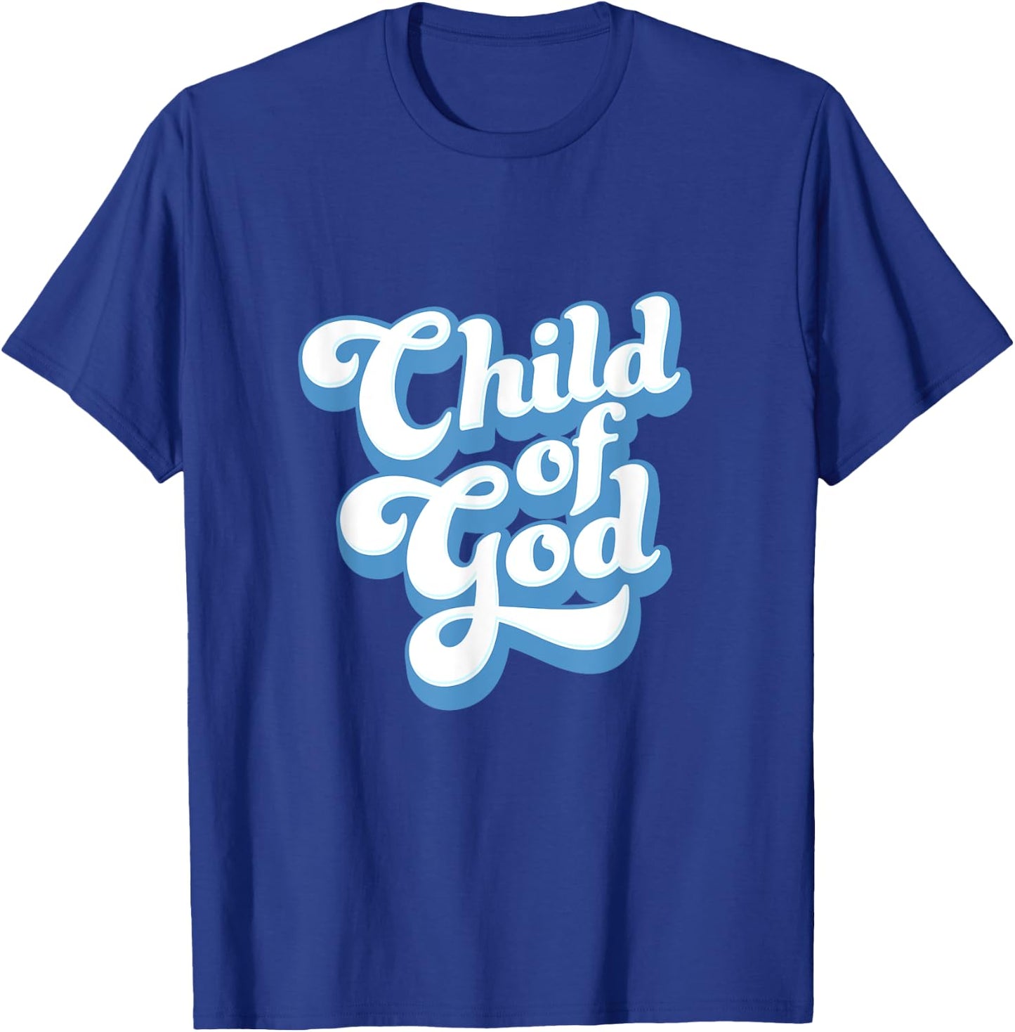 Child of God, Vintage Style Christian Gift T-Shirt - T-Shirt | Royal