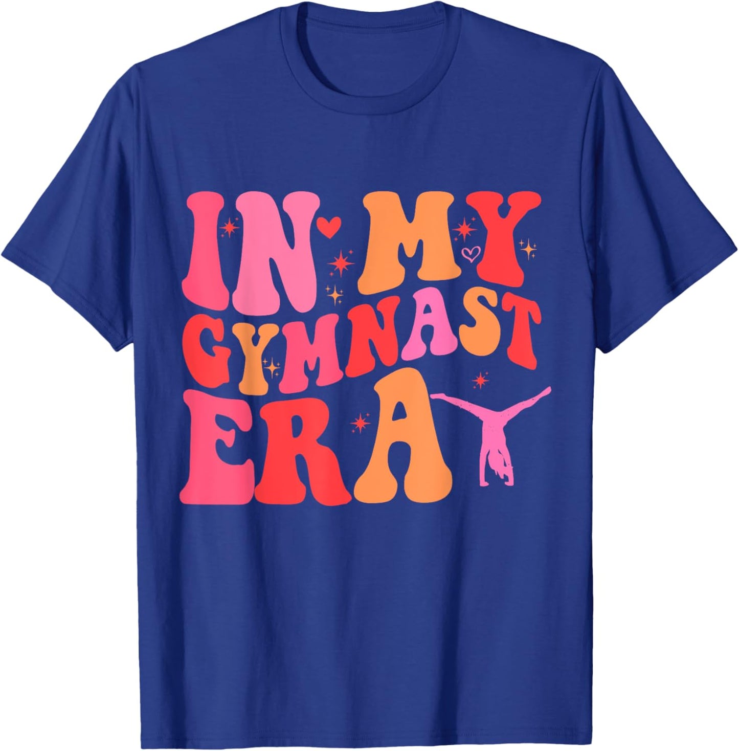 Funny Gymnastics Lover Quote In My Gymnast Era Mom Groovy T-Shirt - T-Shirt | Royal