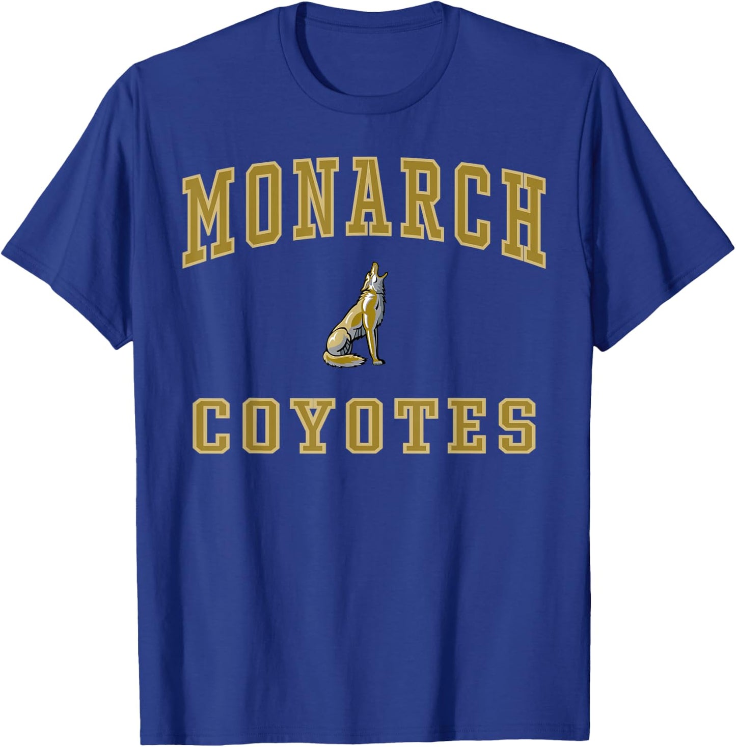 Monarch High School Coyotes C1 T-Shirt - T-Shirt | Royal