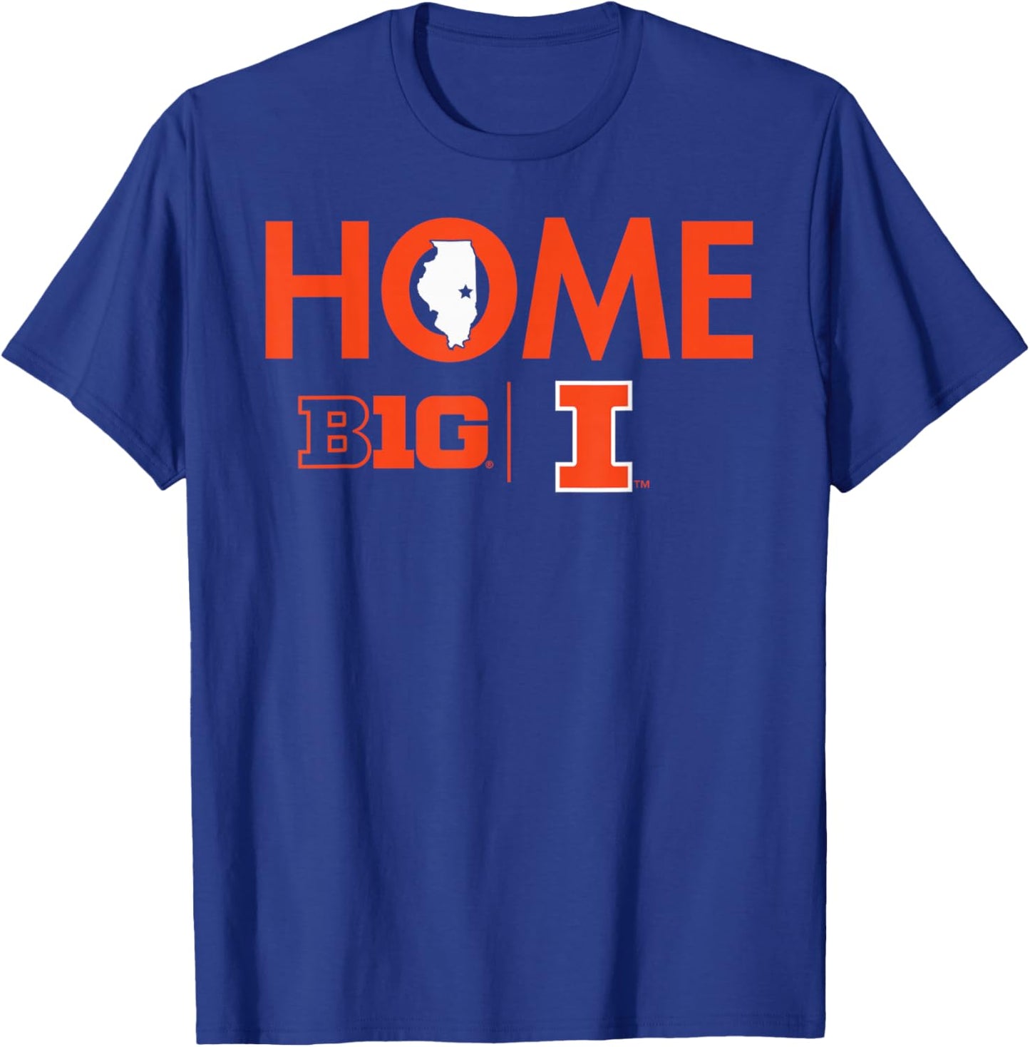 Illinois Fighting Illini Big 10 Home Officially Licensed T-Shirt - T-Shirt | Royal