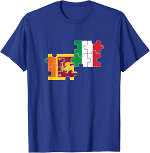 Sri Lanka Italy Flag Italian Sri Lankan T-Shirt - T-Shirt | Royal