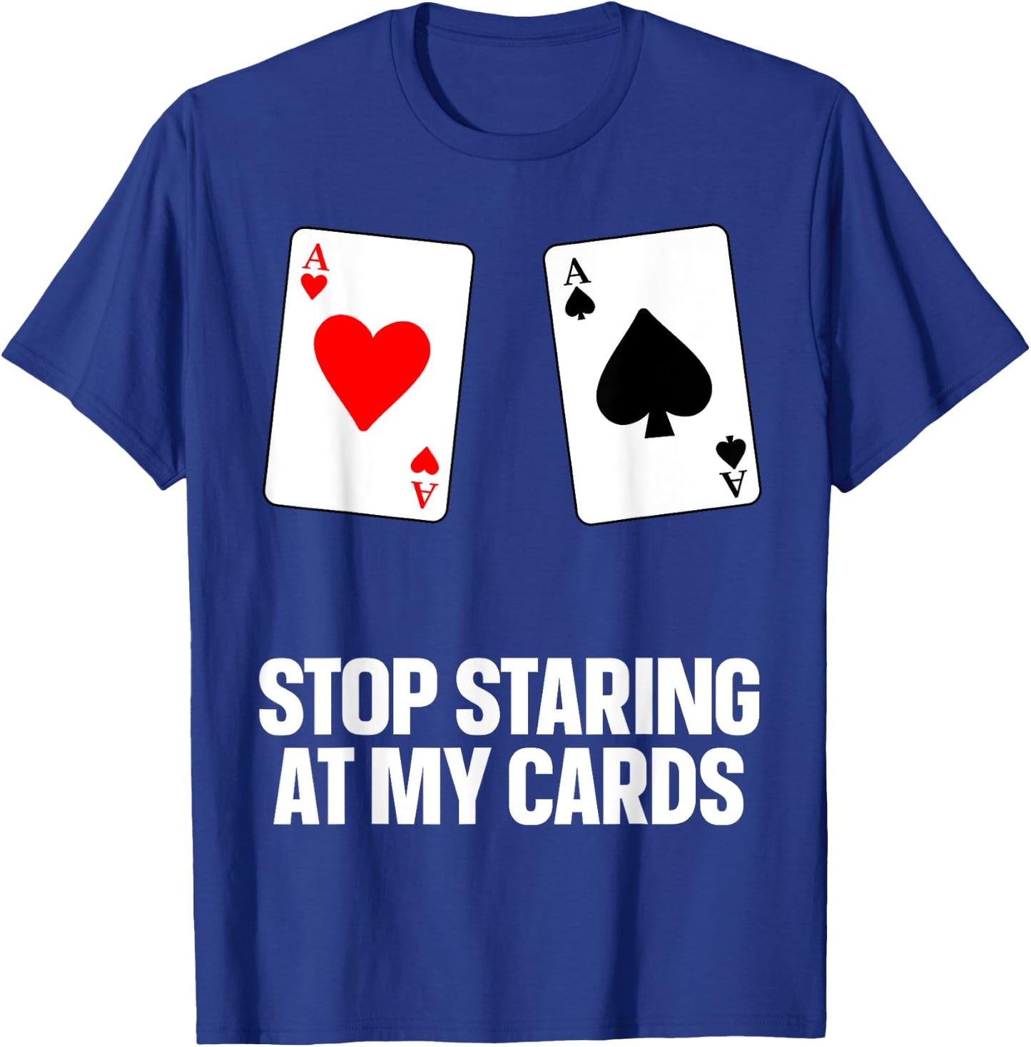 Funny Poker Design Women Poker Lover Poker Player T-Shirt - T-Shirt | Royal