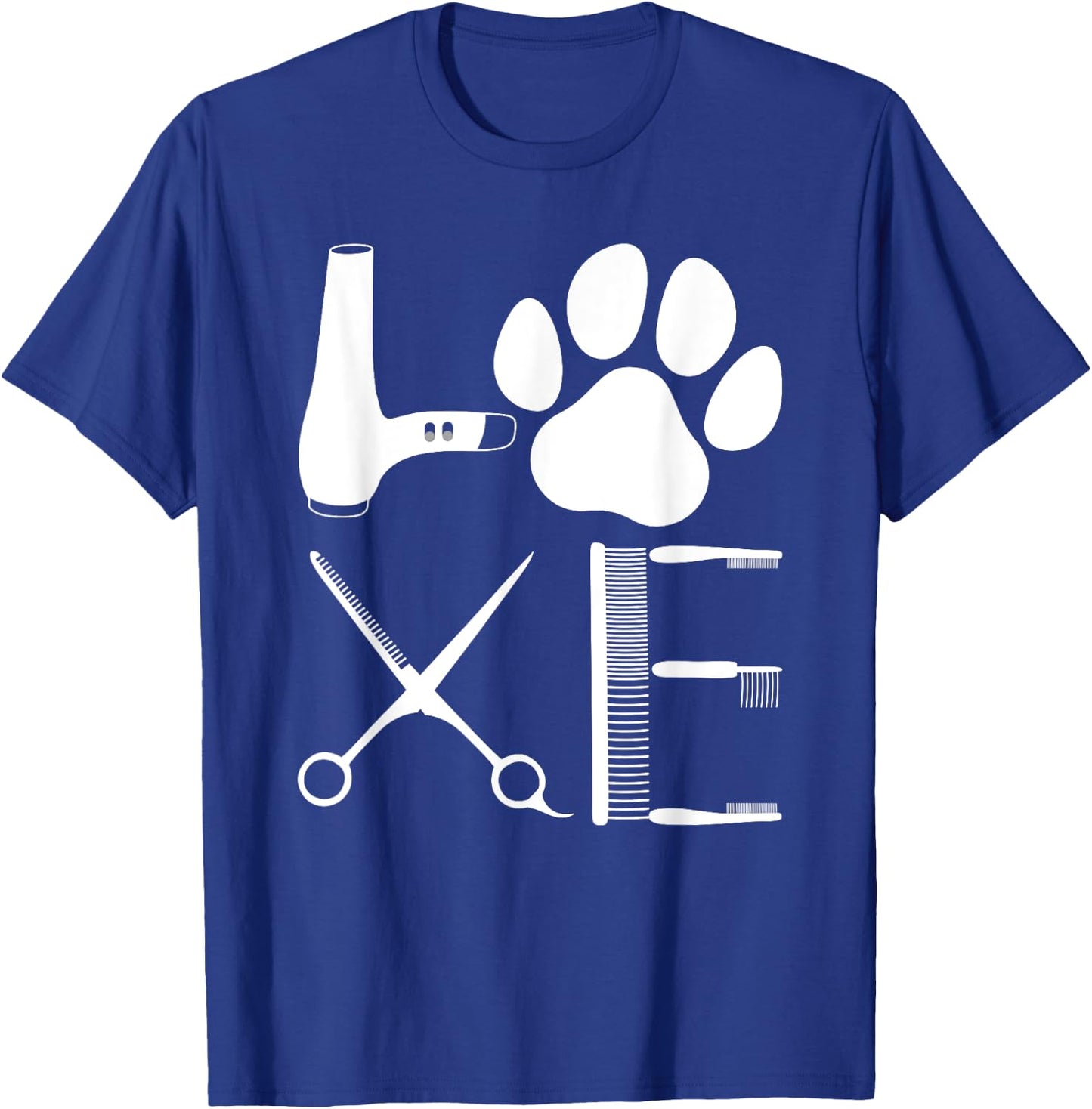 Cool Dog Groomer Women Pet Grooming Puppy Dog Owner T-Shirt - T-Shirt | Royal