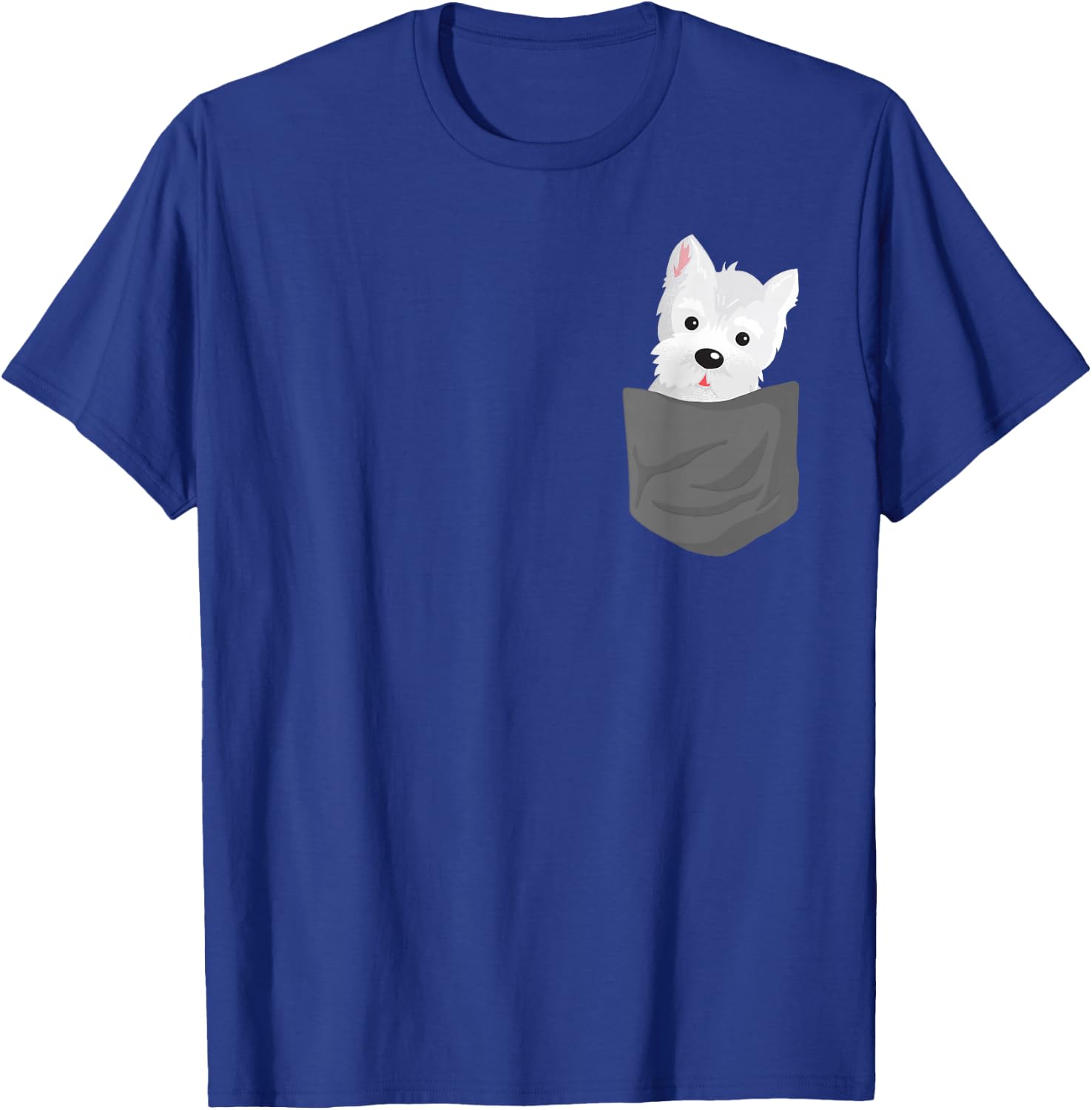 Dog In A Pocket Cute Westie Terrier Lover Puppy T-Shirt - T-Shirt | Royal