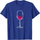 Glass Wine T-Shirt - T-Shirt | Royal