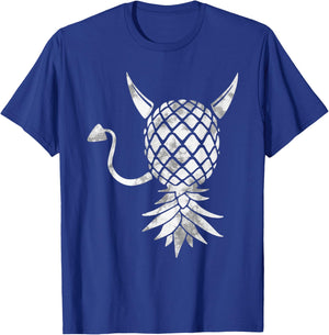 Upside Down Swinger Pineapple Devil T-Shirt - T-Shirt | Royal