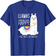 Llamas Make Me Happy You Not So Much Funny Alpaca Lover T-Shirt - T-Shirt | Royal