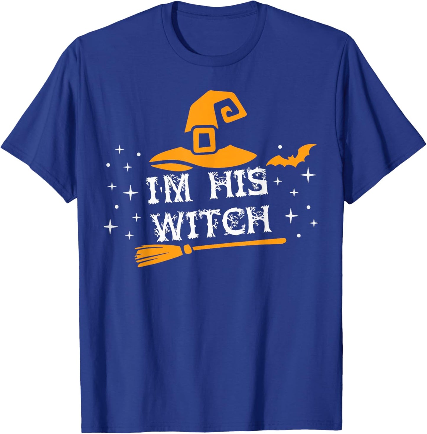 I'm His Witch Matching Couples Halloween Costume For Couples T-Shirt - T-Shirt | Royal