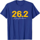 Amsterdam Running 26.2 Marathon Runner T-Shirt - T-Shirt | Royal