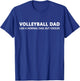 Funny Volleyball Father Volleyball Dad T-Shirt - T-Shirt | Royal