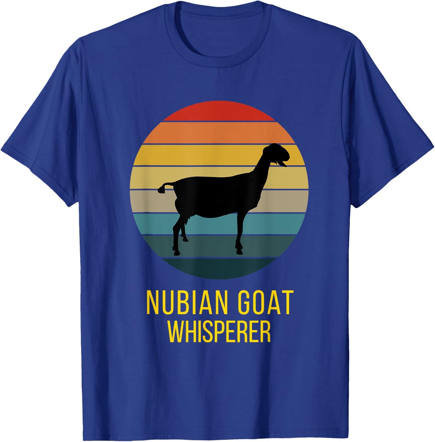 Happy Goats Vintage Nubian Goat Whisperer T-Shirt - T-Shirt | Royal