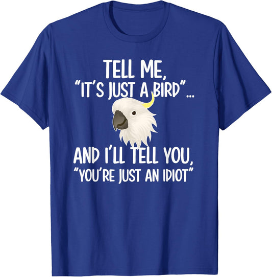 Funny Cockatoo Parrot Cockatoo Mom - Black, Small, , Short Sleeve, Cockatoo Lover, Cockatoo Owner T-Shirt - T-Shirt | Royal