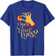 Halloween Open Your Eyes Scary Eyeball Costume T-Shirt - T-Shirt | Royal