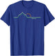 Retro Twin Peaks, California Summer Hiking T-Shirt - T-Shirt | Royal