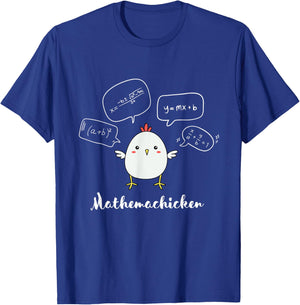 Mathemachicken Math Teacher Funny Mathematician T-Shirt - T-Shirt | Royal