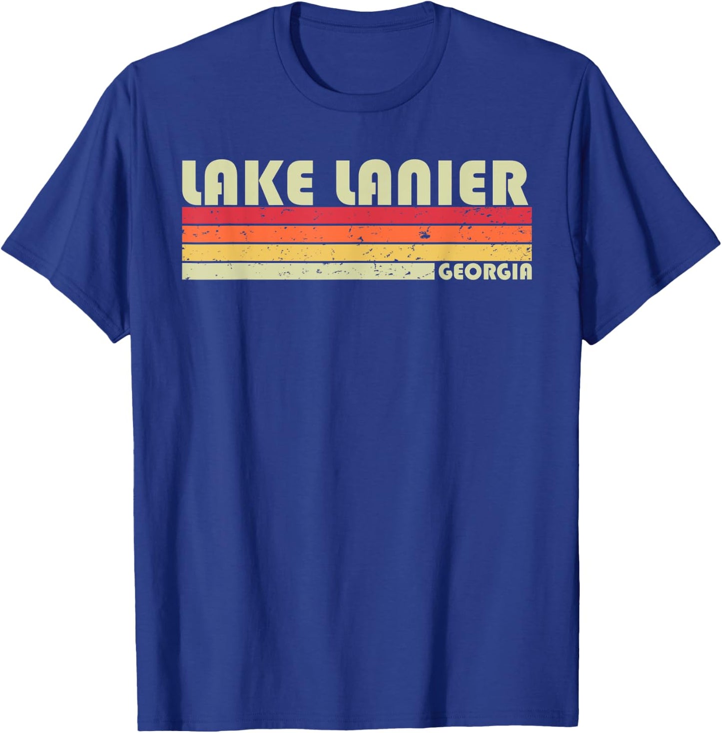 LAKE LANIER GEORGIA Funny Fishing Camping Summer Gift Men Women Kids T-Shirt - T-Shirt | Royal