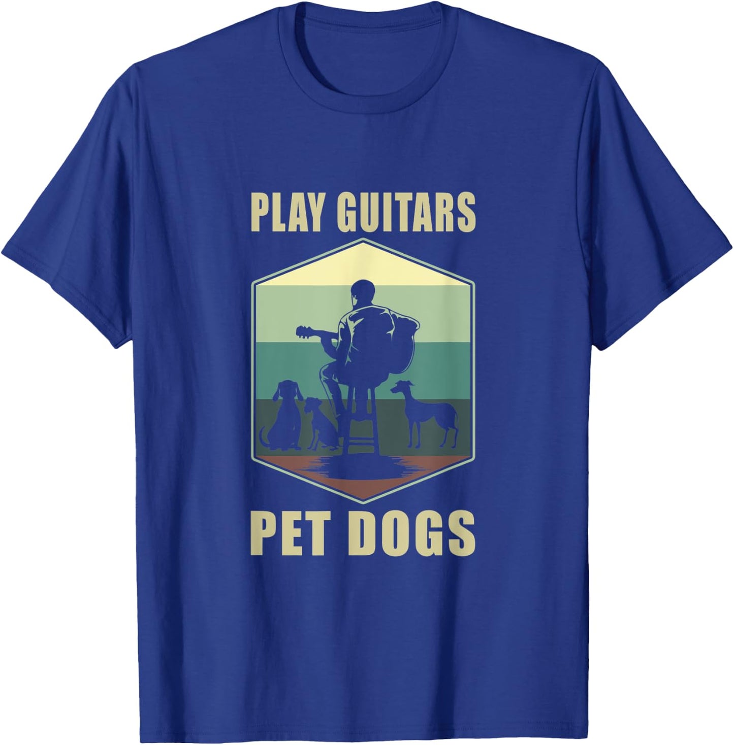 Guitar Player Guitar T-Shirt - T-Shirt | Royal